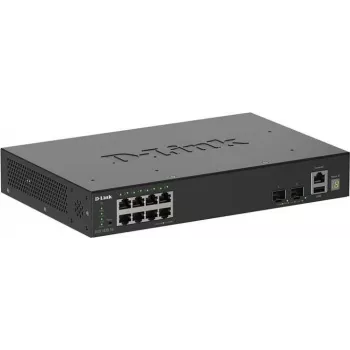 D-Link 10 prievadų gigabitinė sukraunama valdoma jungtis su 2 x 10G SFP+ prievadais