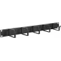 Kabelių tvarkymo panelė LOGON RAO100BL juoda aliumininė 48,3 cm
