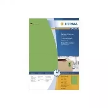 Lipdukai HERMA Spalvoti A4 105x148 mm žali matiniai 400 vnt.