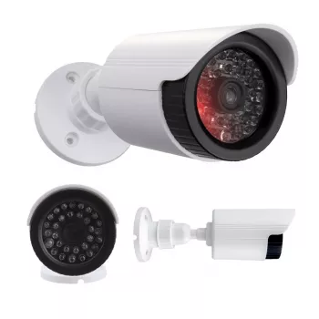 Netikra vamzdinė kamera su IR šviesos diodais, CEE IR1800 W – apsaugos imitacija