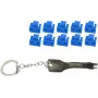 RJ45 prievado užraktas ShiverPeaks BS08-01034 — 1 raktas, 10 mėlynų spynelių