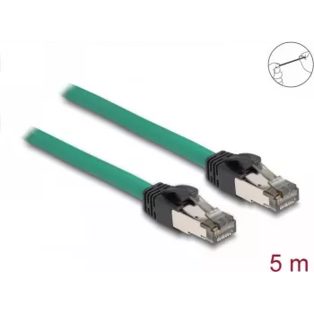 DeLOCK RJ45 kabelis PROFINET SF/UTP 5 m Cat5e žalias