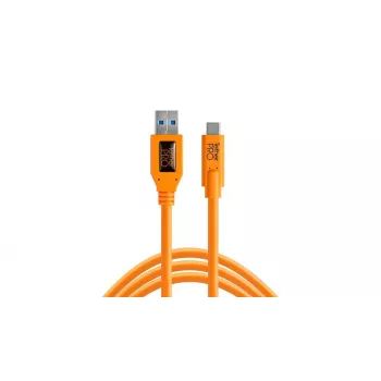 TETHER TOOLS CUC3215-ORG, 4,6 m, USB A, USB C, USB 3.2 Gen 1, 5000 Mbit/s, oranžinis