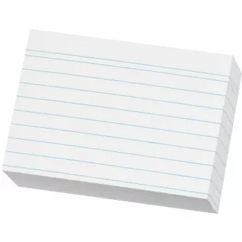 Herlitz Karteikarte A8 linijuota balta 120g 200 vnt. pakuotė