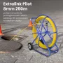 Kabelių traukimo pilotas Extralink EX.30905 8 mm stiklo pluošto FRP strypas, 250 m, geltonas