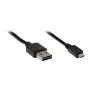 GoodConnections USB 2.0 EASY Plug laidas A – Micro B, juodas, 2m