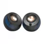CREATIVE Pebble X 2.0 USB-C kompiuteriniai garsiakalbiai su reguliuojamu RGB apšvietimu, Bluetooth 5.3, USB garsu, iki 15 W RMS galia, skirti PC ir Mac