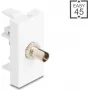 Skaidulinis adapteris DELOCK 90915 ST Simplex BU į ST Simplex baltas