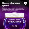Crucial Pro OC 32GB (2x16GB) DDR5 PC5-48000C32 6400MHz dviejų kanalų rinkinys - Baltas