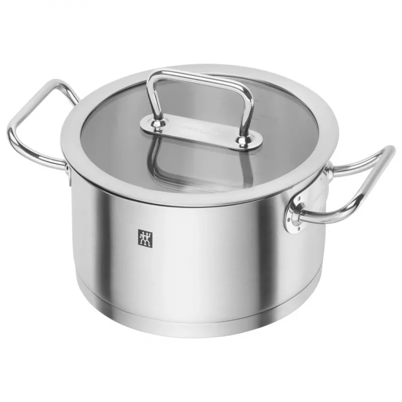 Puodų rinkinys ZWILLING 65120-005-0 – 5 vnt. nerūdijančio plieno puodai su dangčiais, tinka orkaitei ir indaplovei, nelipni danga, max 200°C
