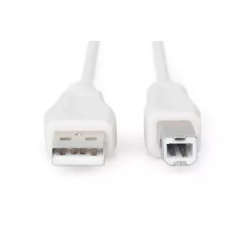 Assmann USB jungiamasis laidas A tipo (vyriškas) - B tipo (vyriškas), 1,8 m, USB 2.0, UL sertifikuotas (AK-300102-018-E)