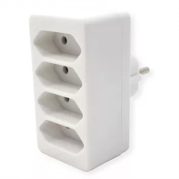 Bachmann 921.273 ilgintuvas su 4 kištukiniais lizdais, balta PVC