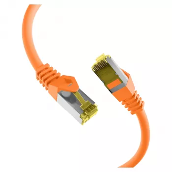 RJ45 jungiamasis kabelis Cat.6A S/FTP LSZH Cat.7 oranžinis