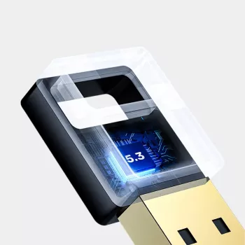 USB Bluetooth Adapter Unitek B105B — USB 2.0 Type-A, BLE v5.3, 3 Mbit/s, juodas, Plug-and-Play