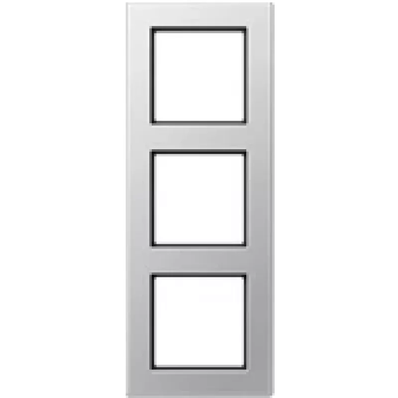 JUNG AC 583 AL. Produktfarbe: Aluminium, Markenkompatibilität: JUNG, Material: Duroplast. Breite: 84 mm, Höhe: 226 mm (AC583AL)