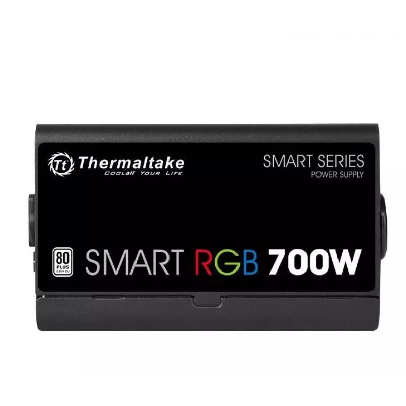 Thermaltake Smart 700W RGB maitinimo blokas, 80PLUS, 230V EU, 2xPEG, 120mm, Single Rail