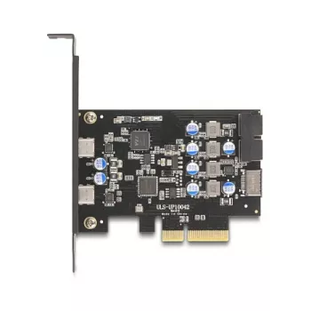 PCI Express x4 plėtimosi kortelė DELOCK 90345 su 2 išoriniais USB Type-C prievadais