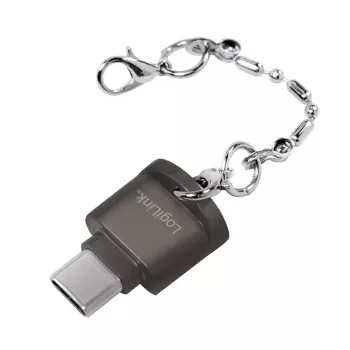 USB-C į microSD kortelių skaitytuvas su raktų pakabuku