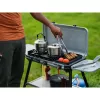 Camping Kitchen 2 Multi Cook Plus, dujinė viryklė pilka, 2 kaitvietės 2x 1,8 kW + grotelių plokštė 0,9 kW, modelis 2025