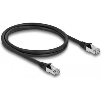 DeLOCK RJ45 Cat.6A tinklo kabelis 1 m juodas