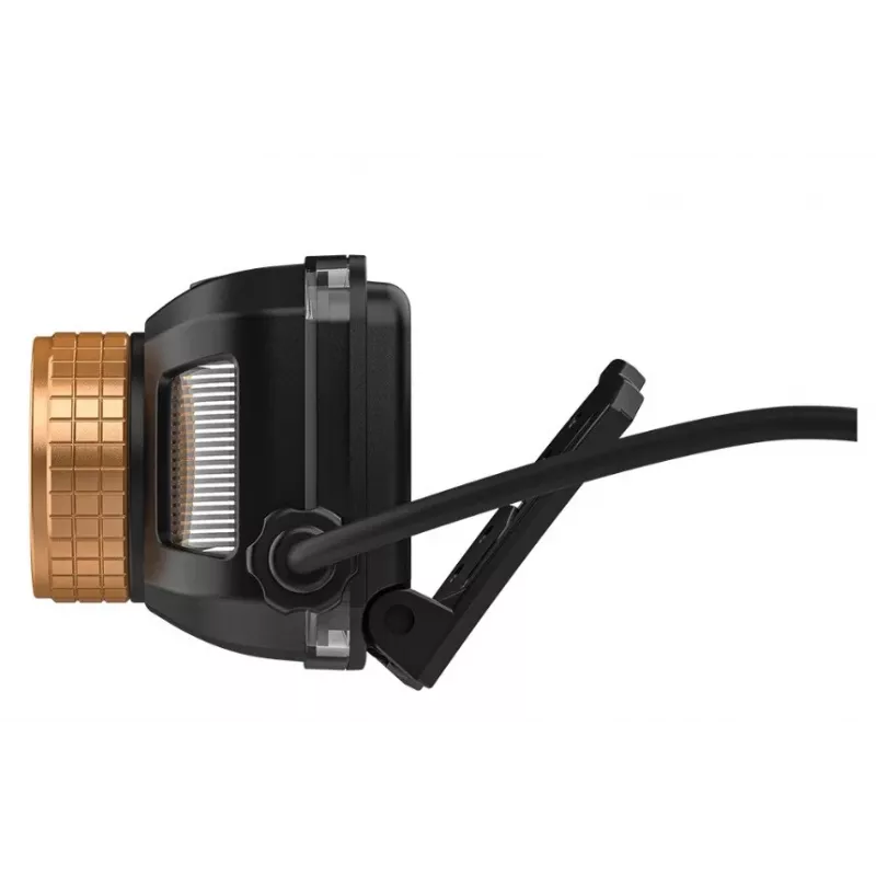 Priekinė lemputė Duracell DH1500R – juoda/oranžinė, įkraunama, laisvų rankų apšvietimas
