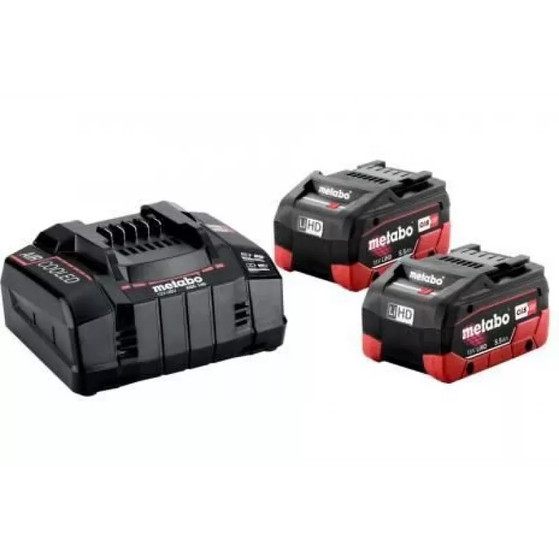 Metabo pagrindinis rinkinys su 2 akumuliatoriais 18 V 5,5 Ah LiHD (685122000)