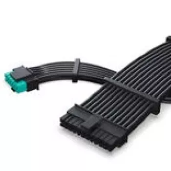 Phanteks AMP GH V2 1200W 80 PLUS Platinum maitinimo blokas, PCIe 5.1, ATX 3.1 - 1200 vatų, juodas (PH-P1200GH_BK02_EU)
