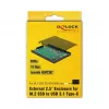 DeLOCK 42609 Juodas M.2 SSD korpusas