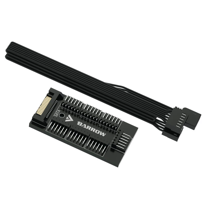 Ventiliatorius Barrow DK401-7 RGB Hub 120mm su RGB valdikliu