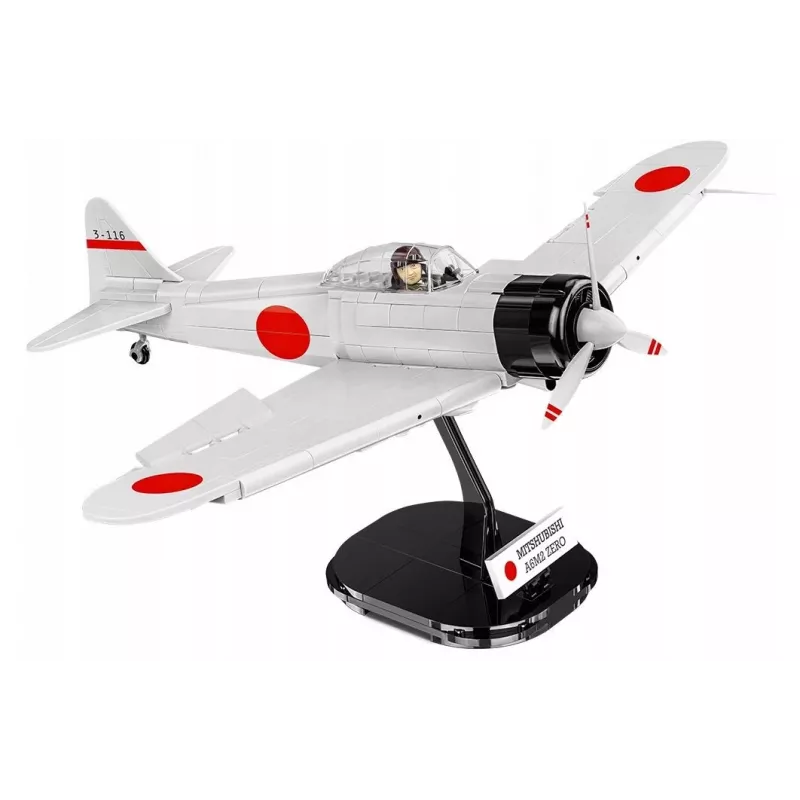 Konstruktorius Cobi Mitsubishi A6M2 „Zero-Sen“ – 347 detalės, rekomenduojamas amžius 3+