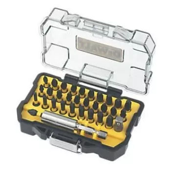 DeWalt DT70560T antgalių rinkinys atsuktuvams – 32 vnt., įvairūs antgaliai laikymo dėkle