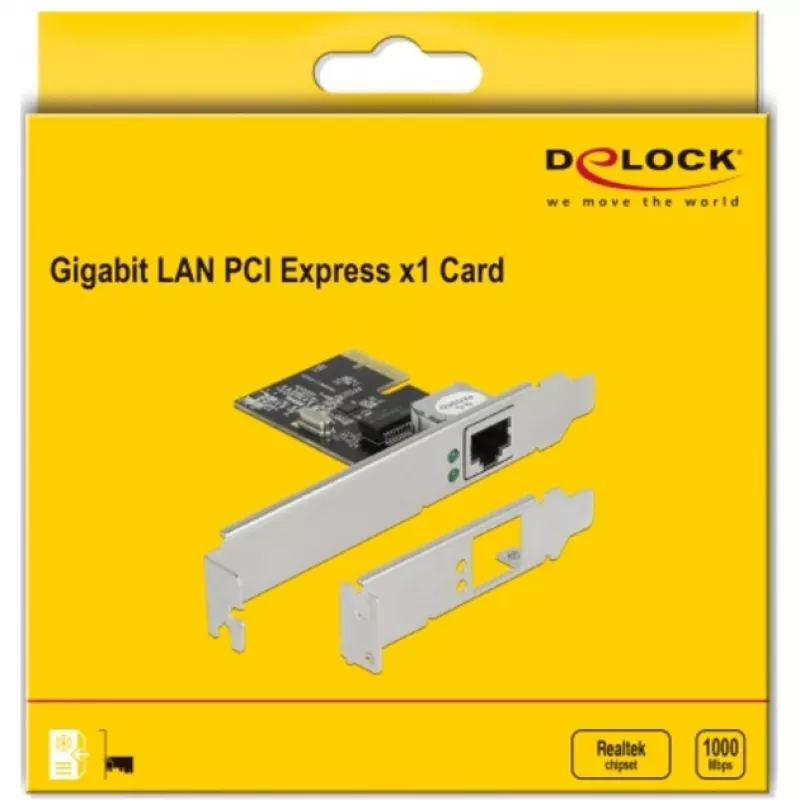 PCI Express x1 kortelė DeLOCK RTL8111 1 x RJ45 Gigabit LAN