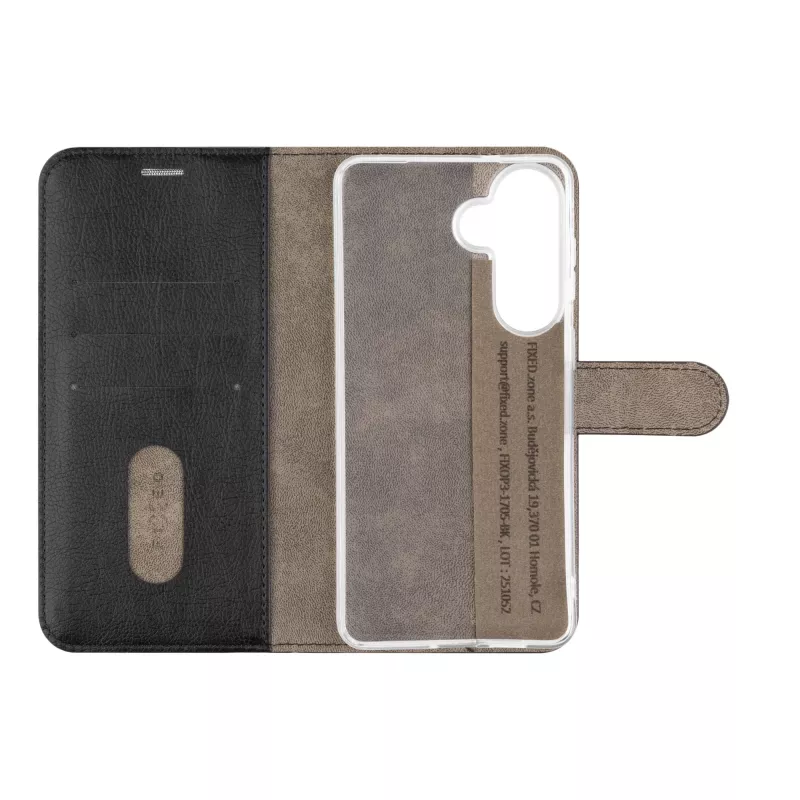 FIXED Opus dėklas Samsung Galaxy S26+, juodas | Fiksuotas nugarėlės dėklas