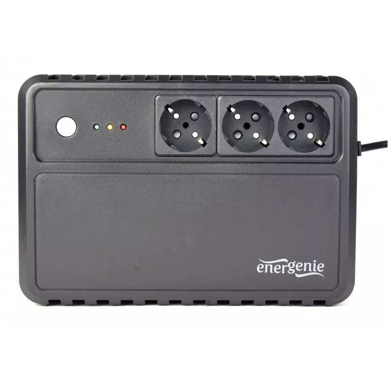 Nepertraukiamo maitinimo šaltinis Gembird EG-UPS-3SDT1000-01, linijinis-interaktyvus, 1 kVA / 600 W, 3 lizdai
