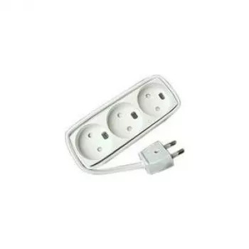 Microconnect GRUELU3H015 ilginimo laidas 1,5 m 3 kištukiniai lizdai Baltas