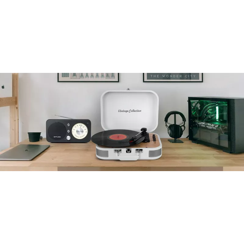 Muse MT-201WW Vinilinis Grotuvas su Garsiakalbiais
