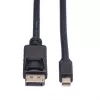 Roline DisplayPort laidas, DP ST - Mini DP ST, juodas, 1,5 m (11.04.5638)
