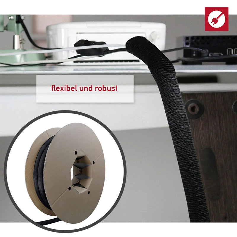 Kabelių gofravimo vamzdelis Label-the-cable PRO5110 juodas