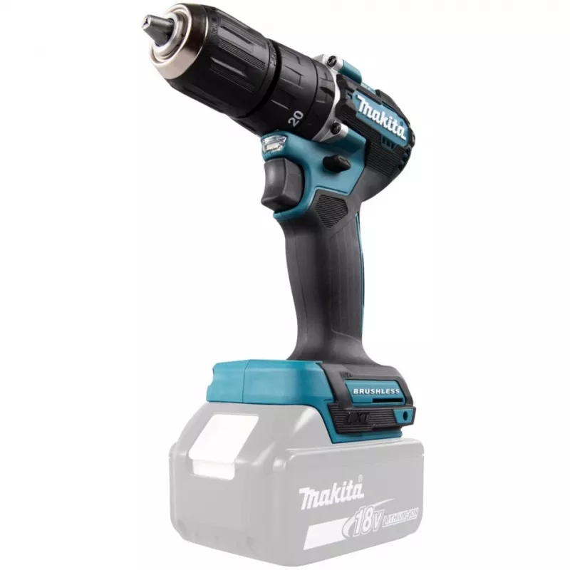 Gręžtuvas Makita DHP487Z 1700 RPM, be rakto, 1,4 kg, juodas/mėlynas