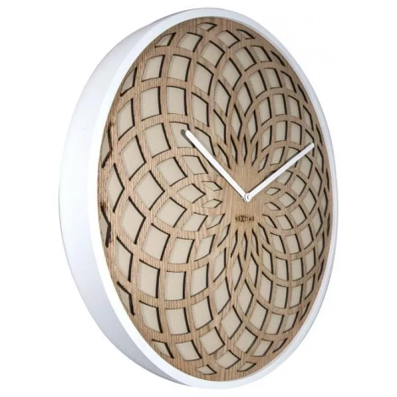NeXtime laikrodis 3149be Sun Large, Ø50 cm, sieninis, smėlio spalvos