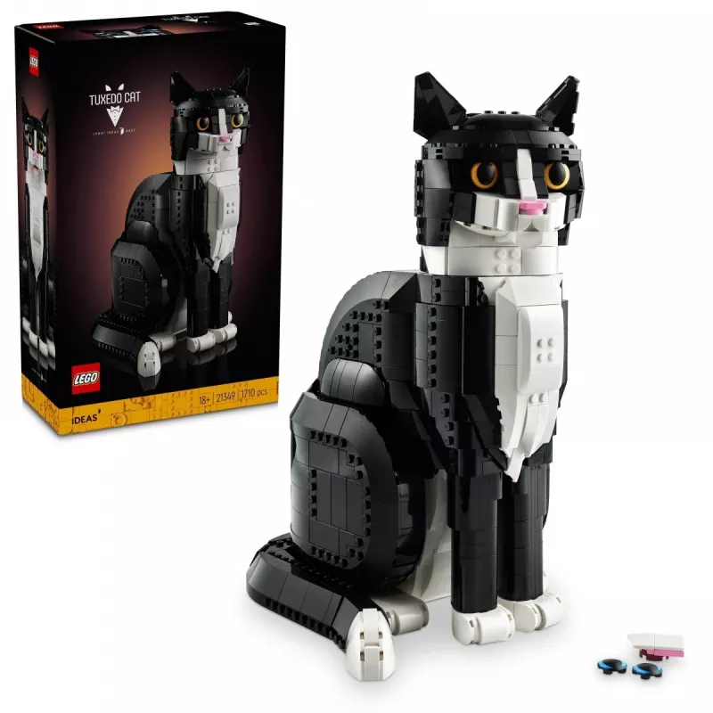 LEGO rinkinys Ideas 21349 Smokingė katė – kolekcinis plytelių modelis, eksponavimui