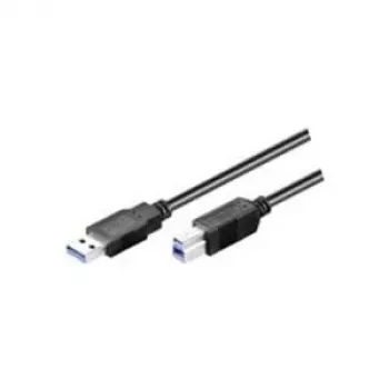 Wentronic Goobay USB 3.0 SuperSpeed laidas, juodas, 1,8 m - USB 3.0 kištukas (A tipas) > USB 3.0 kištukas (B tipas) (93655)