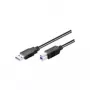 Wentronic Goobay USB 3.0 SuperSpeed laidas, juodas, 1,8 m - USB 3.0 kištukas (A tipas) > USB 3.0 kištukas (B tipas) (93655)