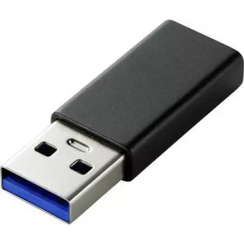 Renkforce RF-4472306 Laidinė sąsaja / lyties keitiklis USB A tipo į USB C tipo juodas (RF-4472306)