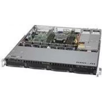 Supermicro SC813M F2TQC4-R407CB – stelažinis korpusas 1U, ATX, SATA/SAS, karštai keičiami diskų lizdai, juodas