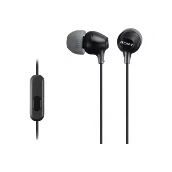 Sony MDR-EX15AP laidinės ausinės, 8–22000 Hz, skambučiams/muzikai, 3 g, juodos