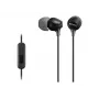 Sony MDR-EX15AP laidinės ausinės, 8–22000 Hz, skambučiams/muzikai, 3 g, juodos
