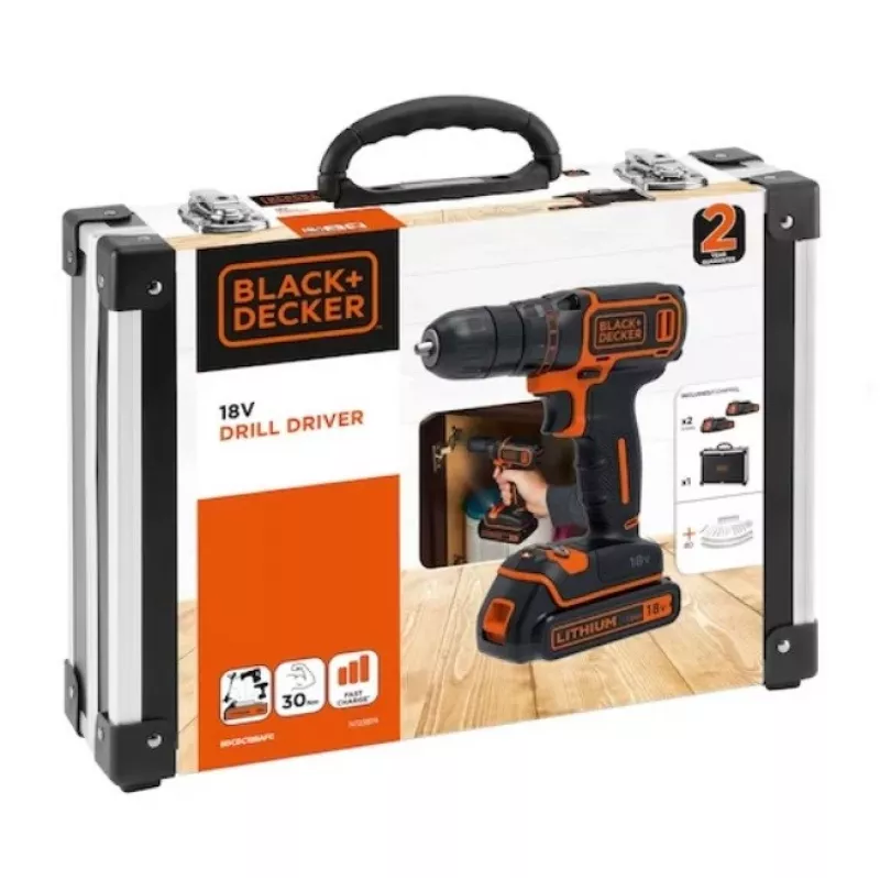 BLACK+DECKER 18V gręžtuvas-suktuvas BDCDC18BAFC-QW