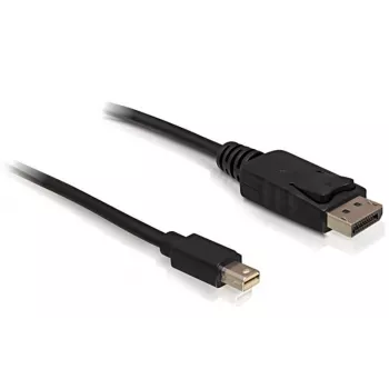 Laidas Mini DP/DP 1.2 DeLOCK 82438 2 m Juodas