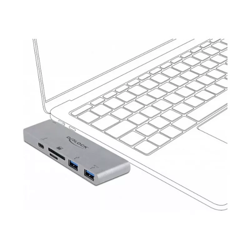 USB-C dokų stotelė DeLOCK 64078